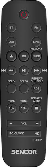 Sencor Soundsystem 2 SMC 4300B SMC 4300B 30W mit CD / Netzwerk-Player Player und Bluetooth Schwarz