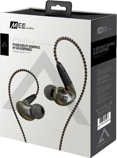 Mee Audio Ακουστικά Ψείρες In Ear Pinnacle P1 Μαύρα