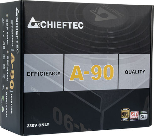 Chieftec A-90 Series 750W Negru Sursă de Alimentare Calculator Semi-modular 80 Plus Gold