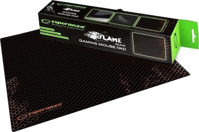 Esperanza Flame Maxi Gaming Mouse Pad Large 400mm Μαύρο