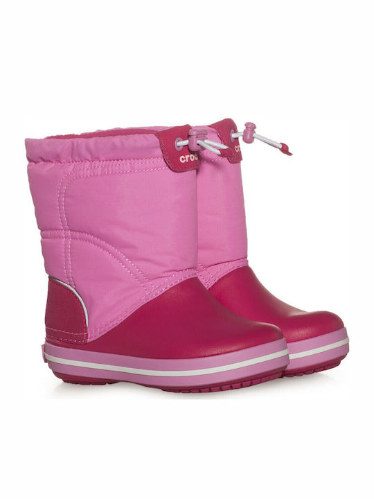 Crocband Lodgepoint Anatomische Kinder-Schneestiefel Rosa