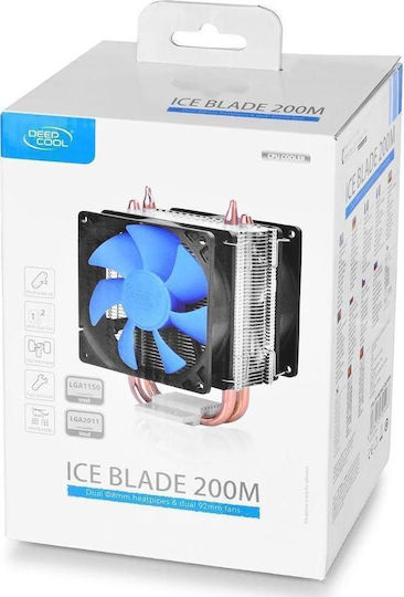 Deepcool Ice Blade 200M Ψύκτρα Επεξεργαστή Διπλού Ανεμιστήρα για Socket 115x/AM3/AM3+