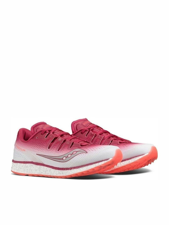 Saucony Freedom Iso Women's Running Sport Shoes Red