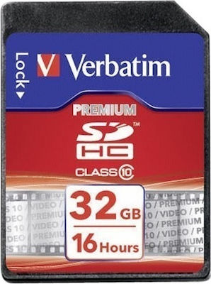 Verbatim Premium SDHC 32GB Class 10 U1 High Speed