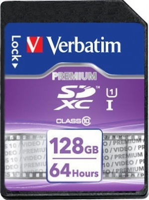 Verbatim Premium SDXC 128GB Clasa 10 U1 UHS-I