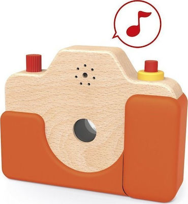 Janod Baby Camera Φωτογραφική Μηχανή made of Wood with Sounds for 18++ Months