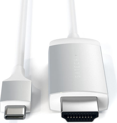 Satechi HDMI 1.3 Kabel HDMI-Stecker - USB-C-Stecker 1.8m Silber