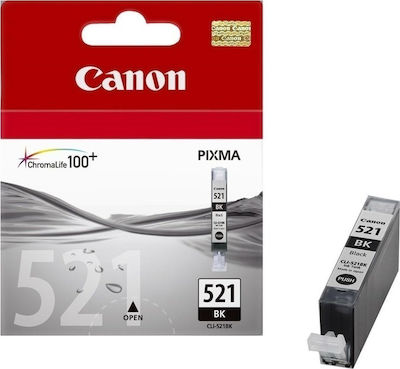 Canon CLI-521 Μελάνι Εκτυπωτή InkJet Μαύρο (2933B001)