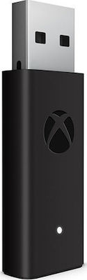 Microsoft XBOX ONE Wireless Adapter for Windows 10 (2018 Edition) Преобразувател за Компютър в Черен цвят
