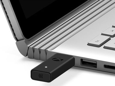 Microsoft XBOX ONE Wireless Adapter for Windows 10 (2018 Edition) Преобразувател за Компютър в Черен цвят