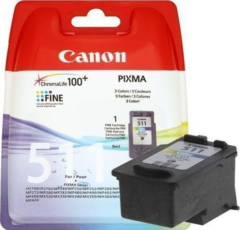 Canon CL-511 Γνήσιο Μελάνι Εκτυπωτή InkJet Πολλαπλό (Color) (2972B009)