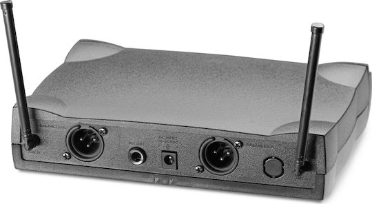 Stagg UHF WRLSS 2LAVALIER864.2-864.7 Комплект Безжично Δυναμικό Микрофон Висулка, Щипка, Колан за Вокали в Черен Цвят