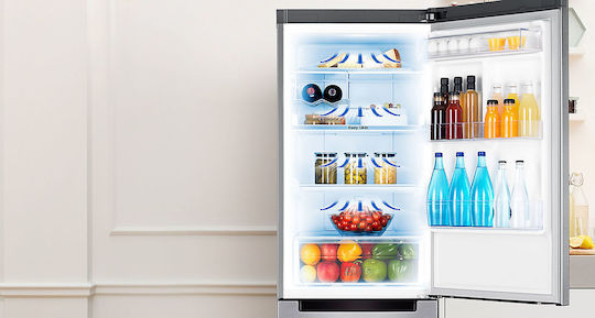 Samsung 339лт NoFrost В185xШ60xД67см. Inox RB33J3030SA