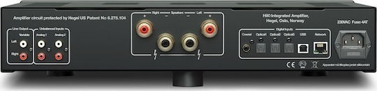Hegel H90 Integrated Hi-Fi Amplifier Stereo 60W/8Ω Black