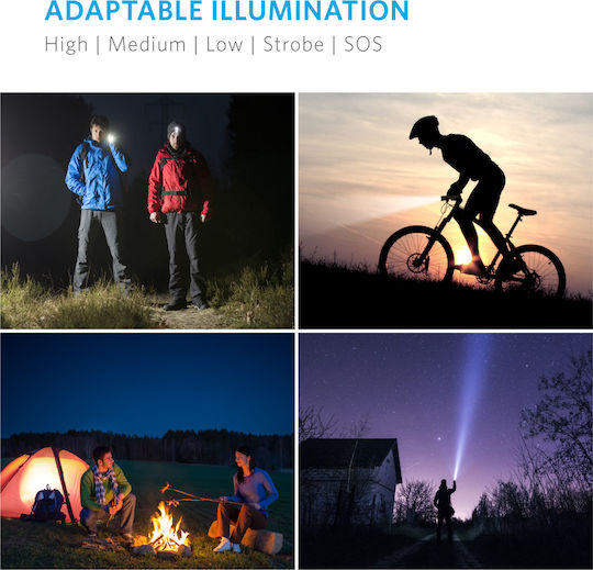 Anker LED IP65 с Максимална Яркост 900лм LC90 Черен