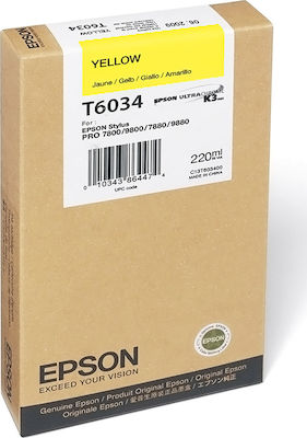 Epson T6034 InkJet Printer Ink Yellow (C13T603400)