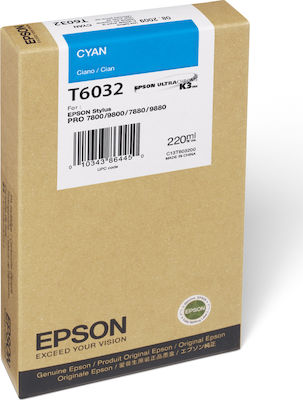 Epson T6032 InkJet Printer Ink Cyan (C13T603200)