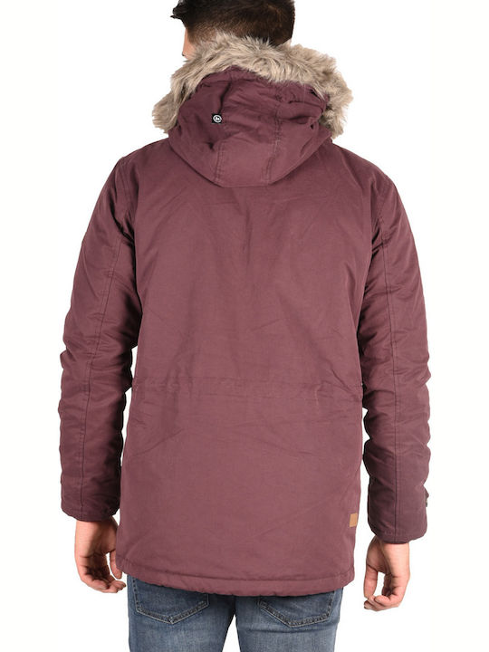 Basehit Jacket Parka Wine