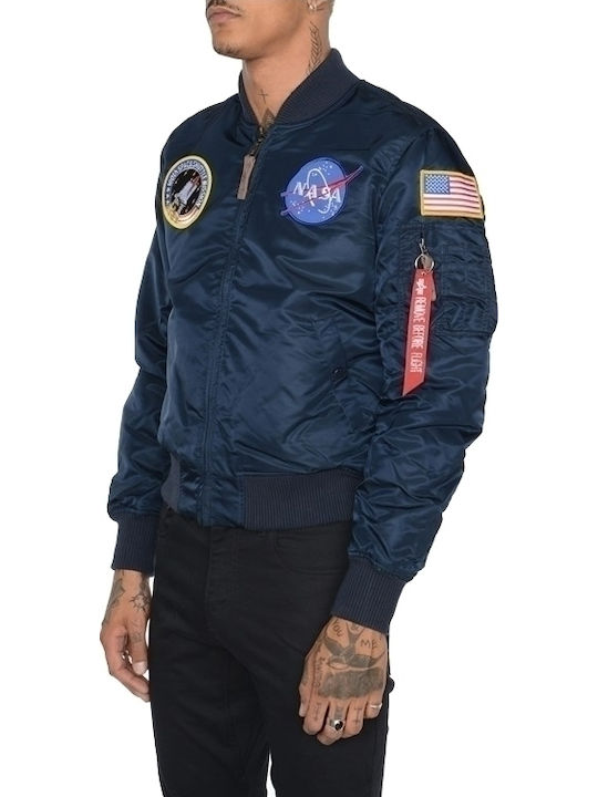 Flight MA-1 VF Nasa Jacket Bomber Navy Blue