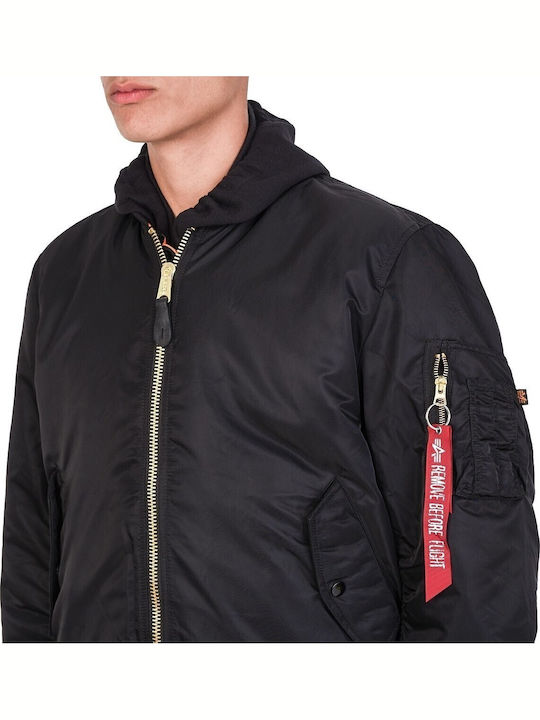 MA1 Jacket Bomber Black