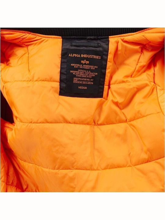 MA-1 Χειμωνιάτικο Μπουφάν Puffer Μαύρο