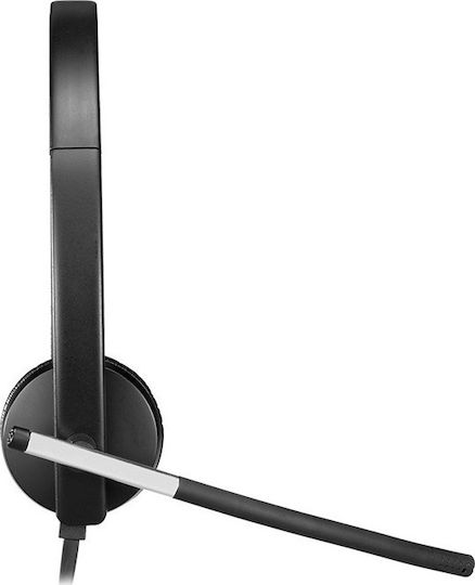 Logitech H650e Auf dem Ohr Multimedia-Headsets mit Mikrofon und Verbindung USB-A in Schwarz Farbe
