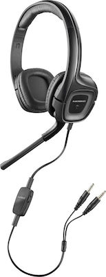 Plantronics Audio 355 2.0 On Ear Multimedia Headphone with Microphone 3.5mm Jack
