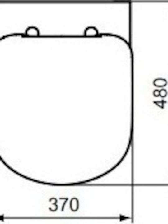 Ideal Standard Tempo Καπάκι Λεκάνης Soft Close από Βακελίτη 39.5x37cm Λευκό