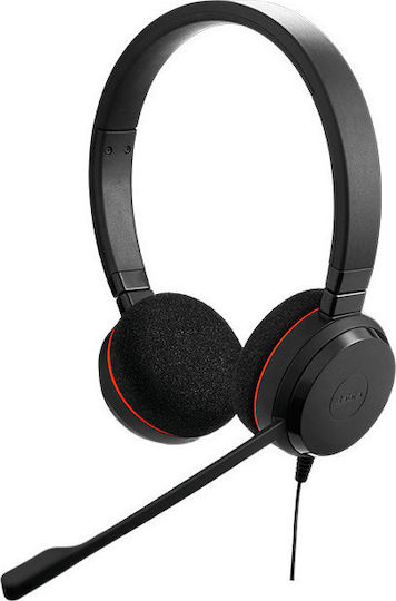 Jabra Evolve 20 On Ear Multimedia Ακουστικά με μικρόφωνο και σύνδεση USB-A