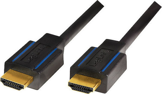 LogiLink Cabluri HDMI Premium HDMI 2.0 Premium High Speed 4K 60Hz HDR Cablu HDMI de sex masculin - HDMI de sex masculin 5m Negru