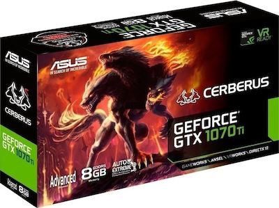 Asus GeForce GTX 1070 Ti 8GB GDDR5 Carte Grafică