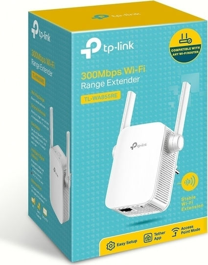 TP-LINK TL-WA855RE v3 WiFi Extender Single Band (2.4GHz) 300Mbps