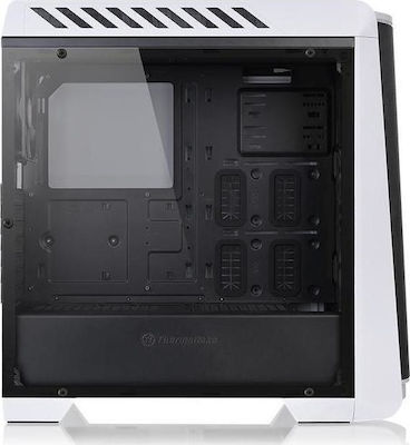 Thermaltake Versa C24 RGB Gaming Midi Tower Computer Case with Window Panel Snow Edition
