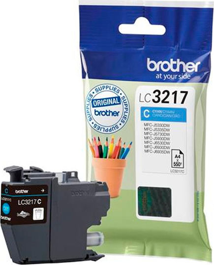 Brother LC3217 Original InkJet Printer Ink Cyan (LC-3217C)