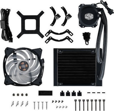 CoolerMaster MasterLiquid ML120L RGB Υδρόψυξη Επεξεργαστή Μονού Ανεμιστήρα 120mm για Socket AM4/1200/115x