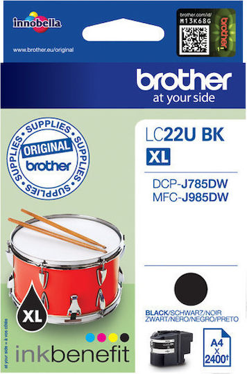 Brother LC22U Original InkJet Printer Ink Black (LC-22UBK)