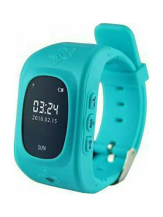 Media-Tech Kids Digital Watch with GPS and Rubber/Plastic Strap Light Blue