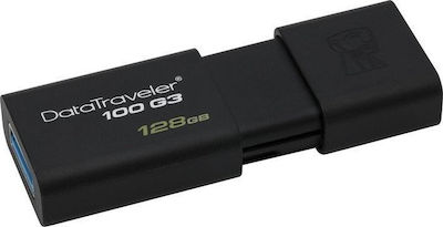 Kingston DataTraveler 100 G3 128GB USB 3.0 Stick Schwarz