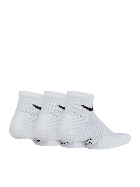 Nike Αθλητικά Παιδικά Σοσόνια για Κορίτσι Λευκά 3 Ζευγάρια