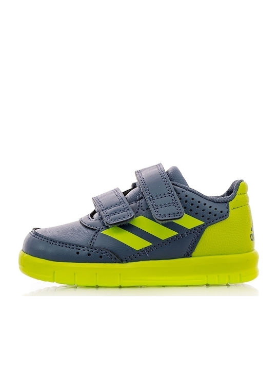 Adidas Παιδικά Sneakers AltaSport CF I με Σκρατς Grey / Raw Steel / Solar Yellow