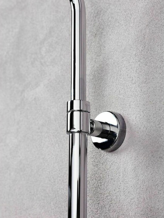 Tema Shower Column Without Mixer 85cm Silver
