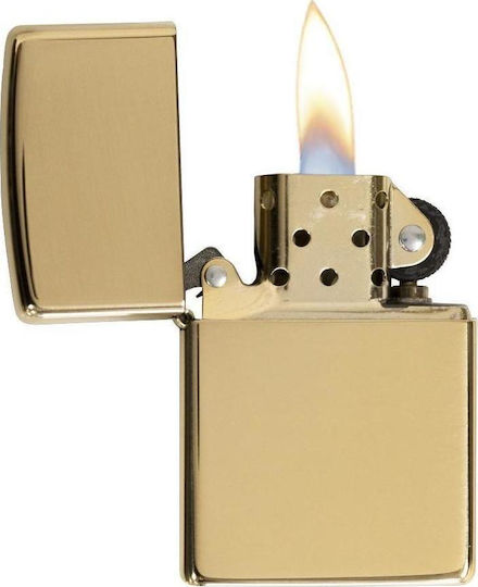 Zippo Classic Windproof Lighter Flame High Polish Brass