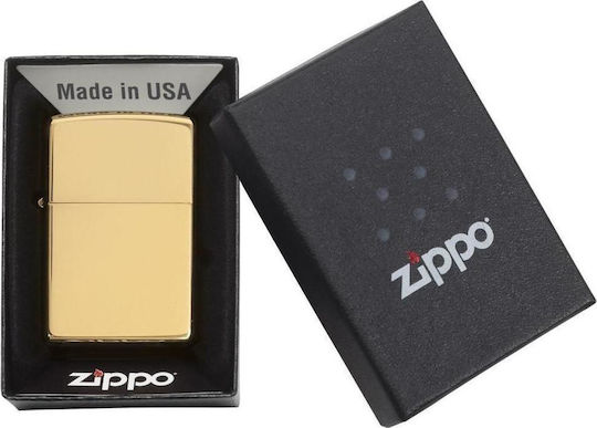 Zippo Classic Windproof Lighter Flame High Polish Brass