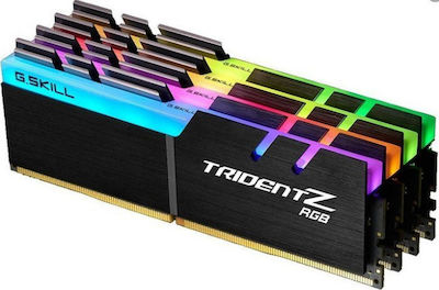 G.Skill Trident Z RGB 32GB DDR4 RAM with 4 Modules (4x8GB) and 4133 Speed for Desktop