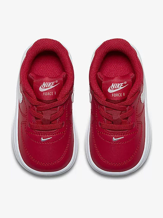 Nike Force 1 '18 TD Kids Sneakers with Laces University Red / White