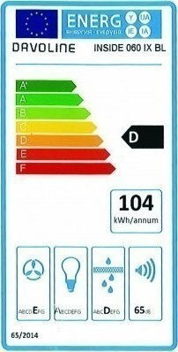 Davoline Inside 60 IX Μηχανισμός Απορρόφησης 60cm Inox / Black