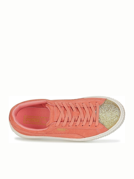 Suede Platform Glam Kinder Sneakers Orange