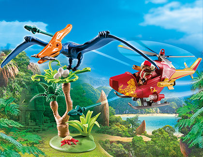 Playmobil Изследователите Хеликоптер и Птеродактил за 4+ години години