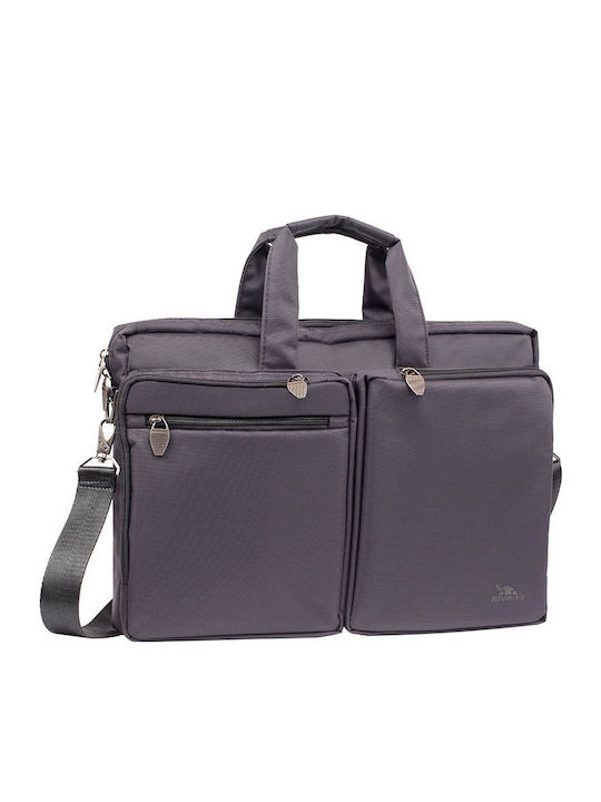 Rivacase Tiergarten 8530 Αδιάβροχη Τσάντα Ώμου / Χειρός για Laptop 16" σε Μαύρο χρώμα