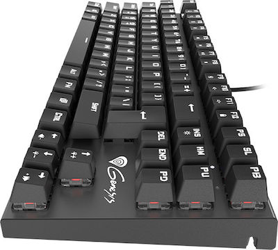 Genesis Thor 300 TKL Гейминг Клавиатура Без ключове с Outemu Red суичове и Подсветени клавиши Черен